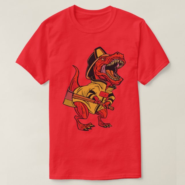 Firefighter trex T-Shirt (Design Front)