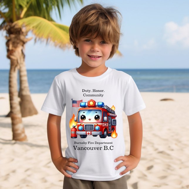 Firefighter truck answers emergency calls T-Shirt (Creator Uploaded)