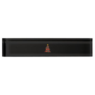 Firefighter Truck Christmas Tree Men Women Nameplate