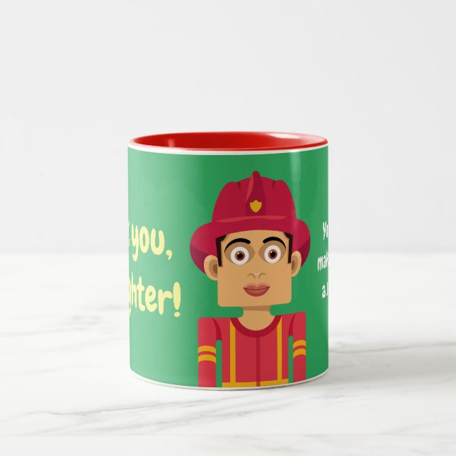 Firefighter Two-Tone Coffee Mug (Center)