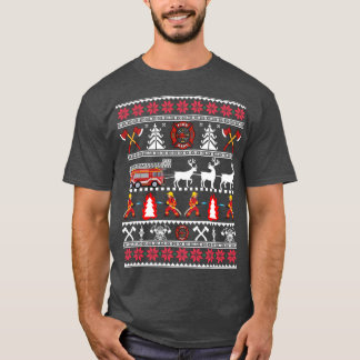 Firefighter Ugly Christmas Sweater Fireman Fire De
