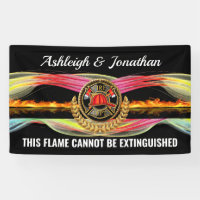 Firefighter Wedding Invitation Banner