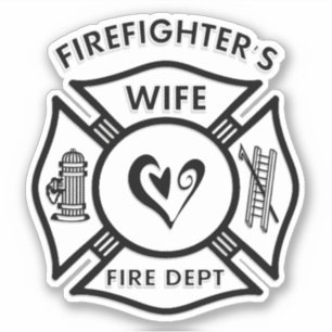 Firefighter Wife Maltese Heart