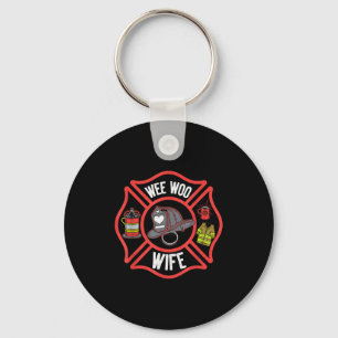 Firefighter Wife Uniform Fireman Fire Department  Key Ring