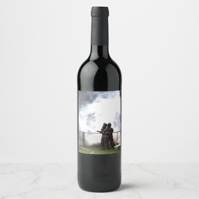 Firefighter  wine label (Front)