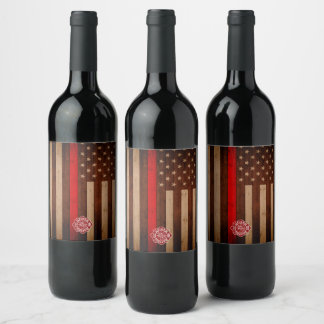 Firefighter Wine Labels