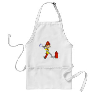 Firefighter with Hose Tshirts and Gifts Standard Apron