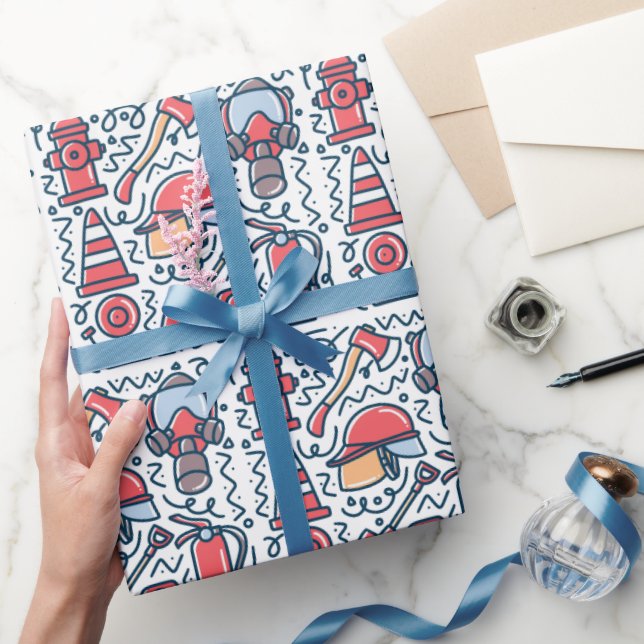 Firefighter Wrapping Paper (Gifting)