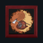 Firefighter Yin Yang tile Gift Box<br><div class="desc">Firefighter Yin Yang tile, Firefighter jewellery box, Fire fighter t-shirts, Firefighter apparel, Firefighter gifts, Firefighters: ArtMuvz Illustration. Shop our large selection of Firefighter gifts, Fire fighter t-shirt, hats, cute Fireman tote bags, Firefighter ornaments. Matching Firefighter t-shirt and Firefighter gifts for Fireman lovers. Show your support for the brave men and...</div>