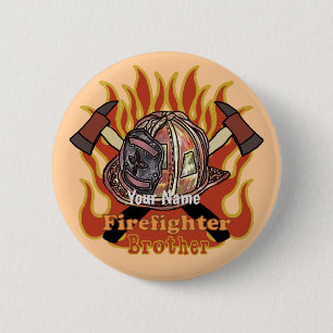 Firefighters Are Brothers 6 Cm Round Badge