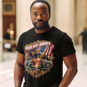 Firefighters Battling Blaze T-Shirt