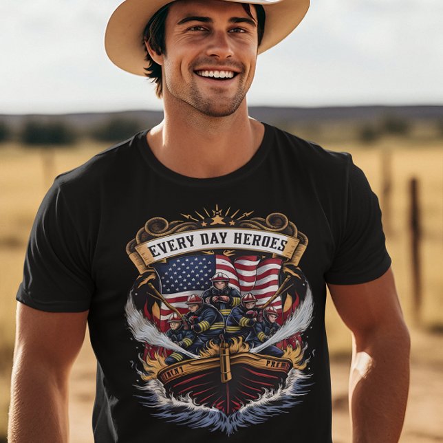 Firefighters Battling Flames T-Shirt (Creator Uploaded)