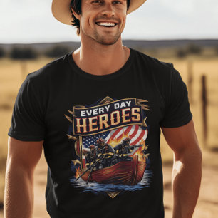 Firefighters Brave the Flames T-Shirt