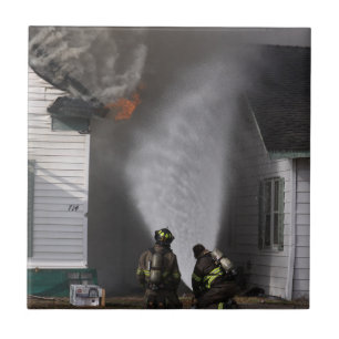 Firefighters Ceramic Tile