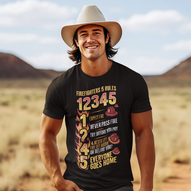 Firefighters Code: Rules of Bravery T-Shirt (Creator Uploaded)