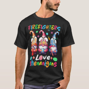 Firefighters Costume Shenanigans Lover Three Gnome T-Shirt