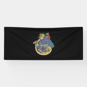 Firefighters   Firefighter Eagerly To Save Lives Banner