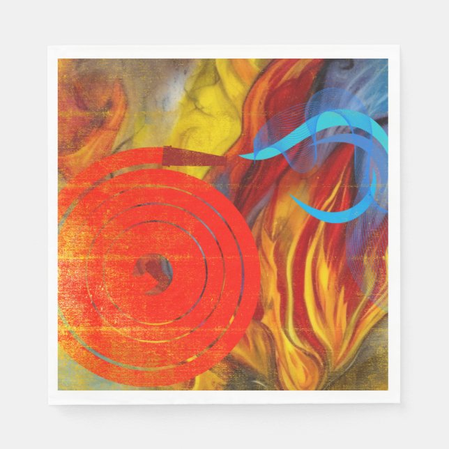 Firefighters Flare Napkin (Front)