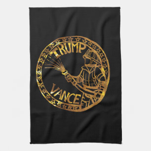FIREFIGHTERS FOR TRUMP TEA TOWEL