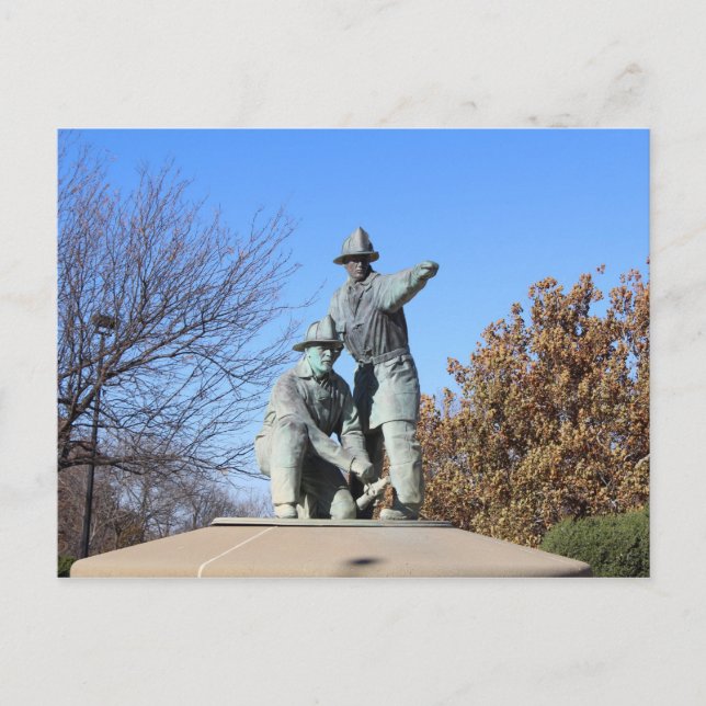 Firefighters' Fountain # 12 Postcard (Front)