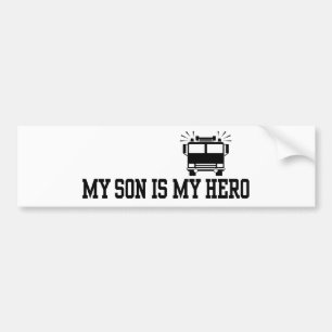 Firefighter's Mum Dad Bumper Sticker