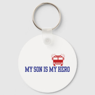 Firefighter's Mum Dad Key Ring