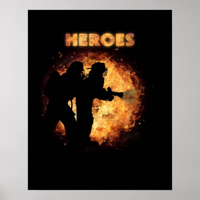  Firefighters-Real Heroes        Poster (Front)