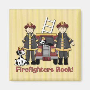 Firefighters Rock Magnet