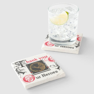 FIREFIGHTERS  STONE COASTER