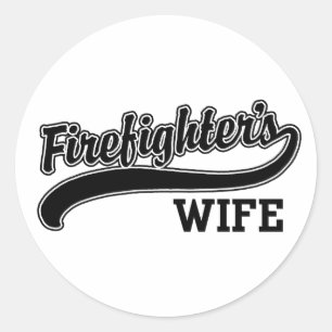 Firefighter's Wife Classic Round Sticker