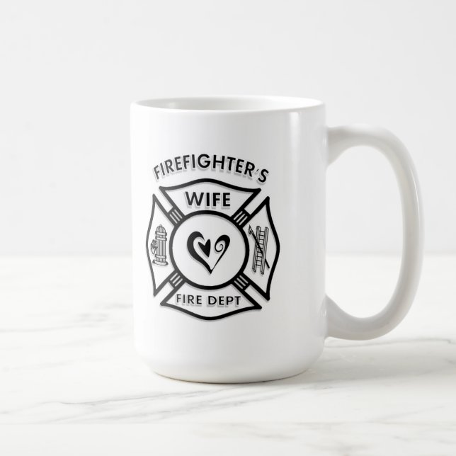 Firefighters Wife Coffee Mug (Right)