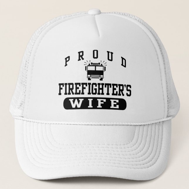 Firefighter's Wife Trucker Hat (Front)