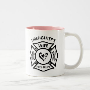 Firefighters Wife Two-Tone Coffee Mug