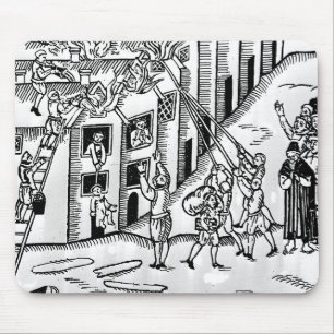 Firefighting during the Great Fire of London Mouse Pad