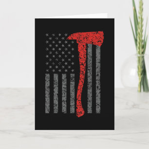 Firefighting, Firefighter Axe & Helmet, Fire Card