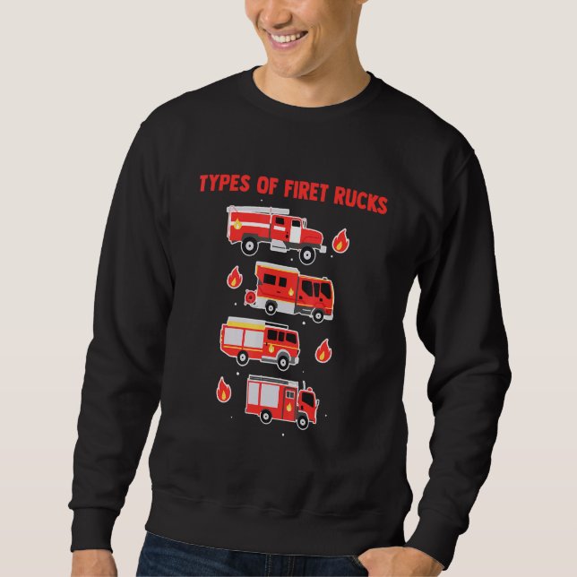 Firefighting Firetrucks Service Firefighter Heroes Sweatshirt (Front)