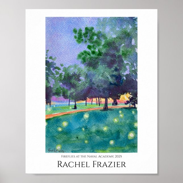 Fireflies at the Naval Academy Poster (Front)