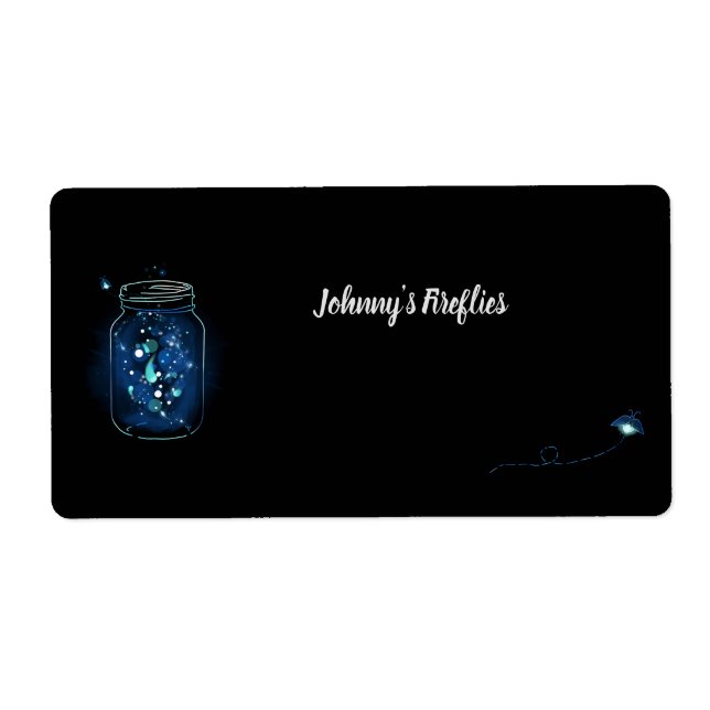 Fireflies in Jar Personalised Mason Jar (Front)