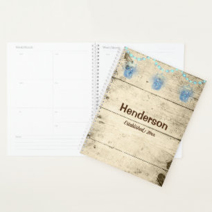 Fireflies in Jars on Wood Planner