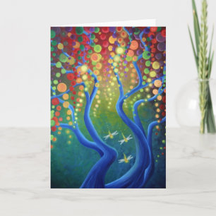 Fireflies in the Afterglow - art card - blank card