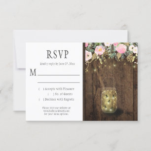 Fireflies Mason Jars String Lights Pink Gold RSVP