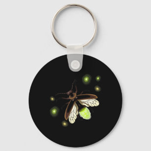 Fireflies Natural Camping Insect  Key Ring