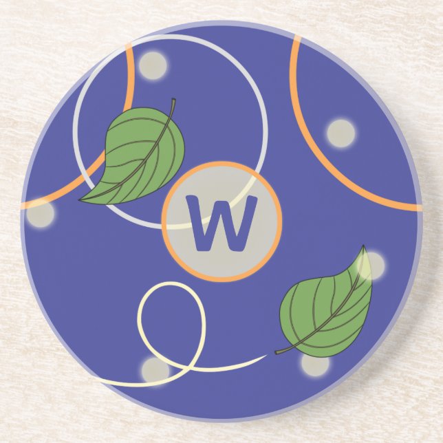 Fireflies Over Water Sandstone Coaster (Front)