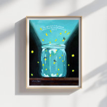Fireflies Painting John 1 5 Bible Verse