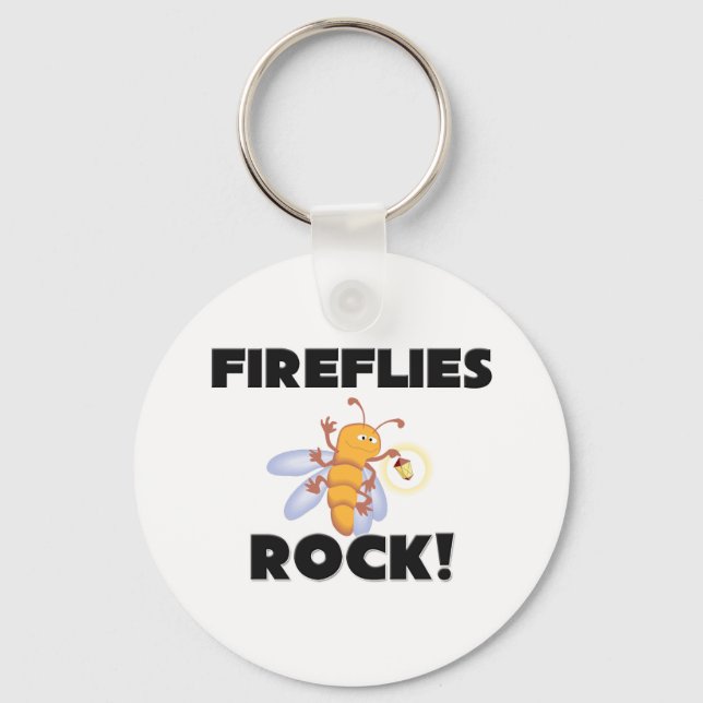Fireflies Rock Key Ring (Front)