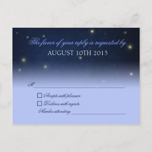 Fireflies RSVP Postcard