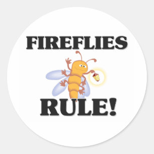FIREFLIES Rule! Classic Round Sticker