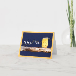 fireflies thank you card