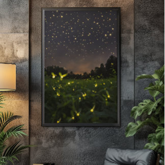 Fireflies Under the Stars Poster