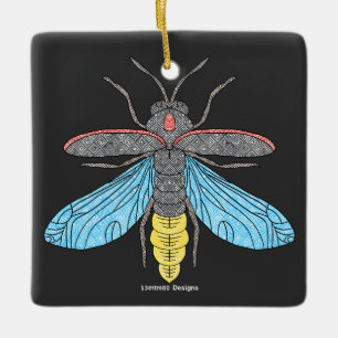 Firefly (black) - Ceramic Ornament